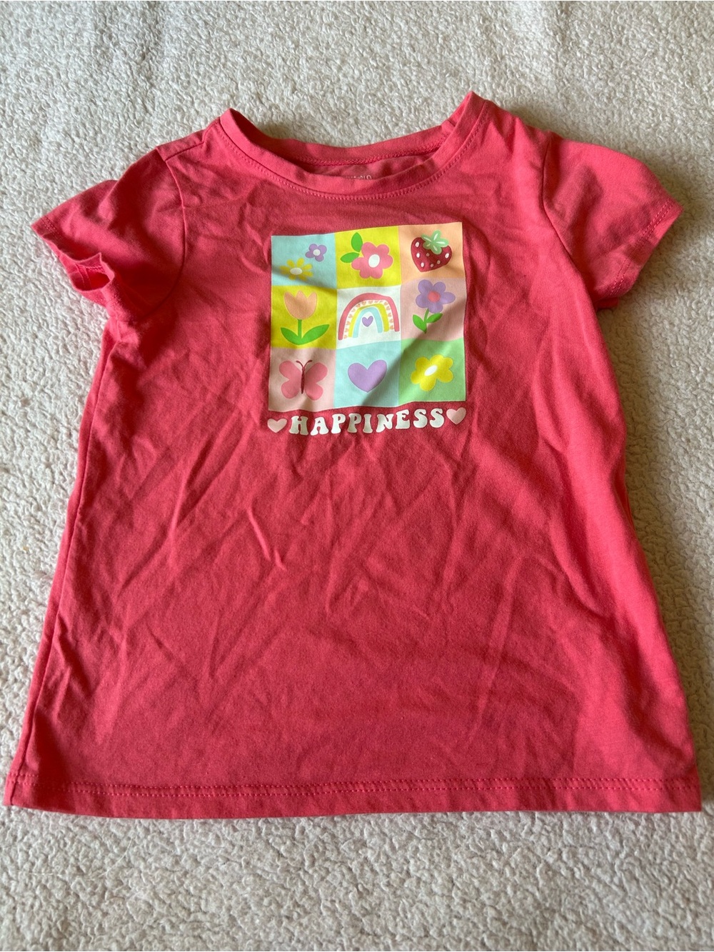 Garanimals Coral Pink 'Happiness' Graphic Tee